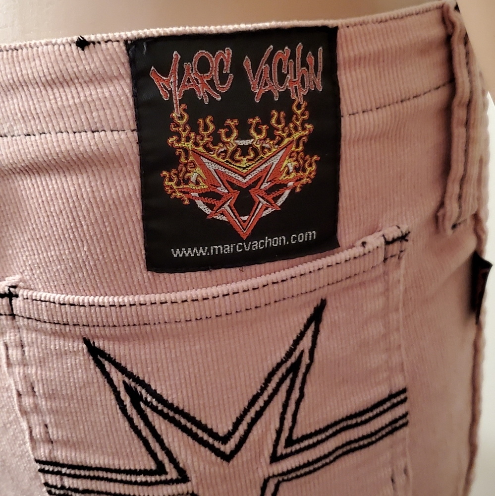 RARE Marc Vachon Baby Pink Corduroy Pants 10/34